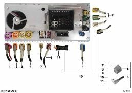 REP.- WIRING HARN.ASSORT.HEAD UNIT HIGH diagram for BMW X3 F25 28iX