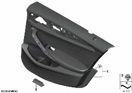 DOOR TRIM, REAR diagram for BMW 5 Series G30 LCI 530d