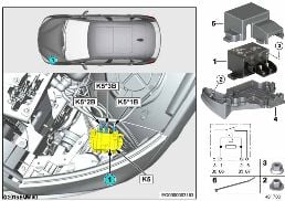 RELAY, ELECTRIC FAN MOTOR 850W K5 diagram for BMW 1 Series F40 M135iX