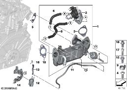 POLLUTANT REDUCTION COOLING diagram for BMW 2 Series F45 Active Tourer LCI 216d