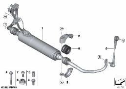 FRONT STABILIZER BAR/DYNAMIC DRIVE diagram for BMW 7 Series G11 730i
