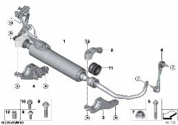 STABILIZER, FRONT / DYNAMIC DRIVE, AWD diagram for BMW 7 Series G11 730dX