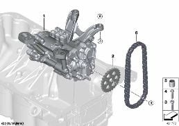 LUBRICATION SYSTEM/OIL PUMP WITH DRIVE