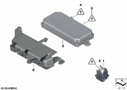 REVERSING CAMERA diagram for BMW 1 Series F20 LCI 114d