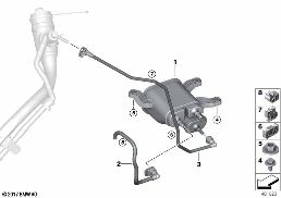 ACTIVATED CHARCOAL FILTER/FUEL VENTILAT diagram for BMW 5 Series G30 520i
