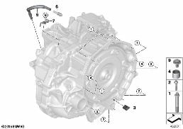 GEARBOX MOUNTING PARTS diagram for BMW MINI Countryman F60 Cooper