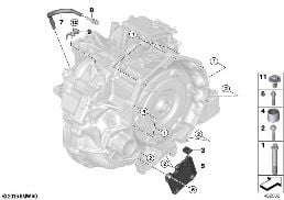 GEARBOX MOUNTING / VENTILATION diagram for BMW X2 F39 25eX