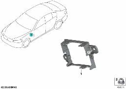 HOLDER ETHERNET SWITCHBOX diagram for BMW 5 Series G38 530Le