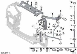 Panneau avant diagram for BMW Rolls-Royce Phantom RR11 Phantom