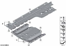 Revêtement de soubassement diagram for BMW Rolls-Royce Phantom RR11 Phantom