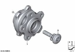 SIDE SHAFT/WHEEL BEARINGS diagram for BMW 6 Series G32 GT 620dX