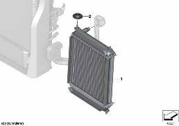 Radiatore suppl. passaruota diagram for BMW Rolls-Royce Phantom RR11 Phantom