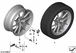 BMW LA WHEEL Y-SPOKE 763M