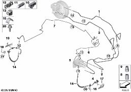 Tubazione freno ant. diagram for BMW Rolls-Royce Phantom RR11 Phantom
