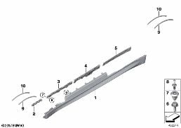 M COVER FOR ROCKER PANEL / WHEEL ARCH
