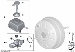 Maitre cylindre de frein/vase d'exp. diagram for BMW Rolls-Royce Cullinan RR31 Cullinan
