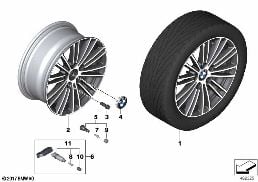 BMW LA WHEEL MULTI-SPOKE 724 - 17