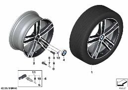 BMW LA WHEEL M DOUBLE-SPOKE 719 - 18