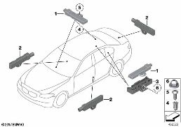 SINGLE PARTS, ANTENNA, COMFORT ACCESS