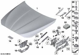 ENGINE HOOD/MOUNTING PARTS