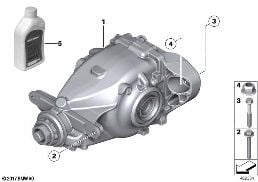 Διαφορικό πίσω άξονα diagram for BMW 3 Series F30 LCI 330e