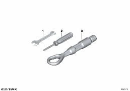 CAR TOOL/LIFTING JACK diagram for BMW X7 G07 LCI M60iX