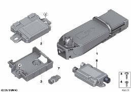 SEPARATE COMPONENTS TELEPHONY WCA/NFC diagram for BMW 4 Series F33 LCI 420d