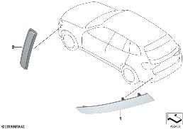 REFLECTOR diagram for BMW X3 G01 30iX
