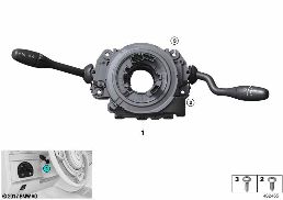 Unité interrupteurs colonne de direction diagram for BMW Rolls-Royce Cullinan RR31 Cullinan