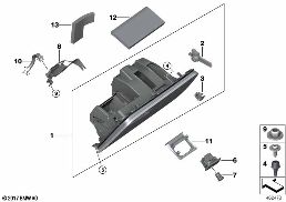 GLOVE BOX diagram for BMW X3 G01 30i