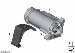 STARTER diagram for BMW 2 Series F46 Gran Tourer 218i