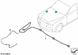 Pièces de dispositif de lave-glace diagram for BMW Rolls-Royce Cullinan RR31 Cullinan