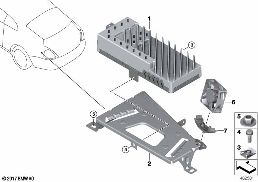 Amplificateur/support diagram for BMW Rolls-Royce Cullinan RR31 Cullinan