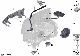 SINGLE COMPONENTS FOR HEADLIGHT