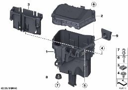 コントロール ユニット ボックス diagram for BMW X3 F25 20dX