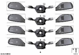 开关中心 转向柱 diagram for BMW 3 Series F30 LCI 320iX