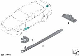 LIGHT CARPET / LICENSE PLATE LAMP diagram for BMW 6 Series G32 GT LCI 630d