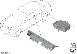 Boîtier électronique ciel étoilé diagram for BMW Rolls-Royce Cullinan RR31 Cullinan