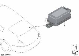 Boitier de cde de telecommande radio diagram for BMW Rolls-Royce Cullinan RR31 Cullinan