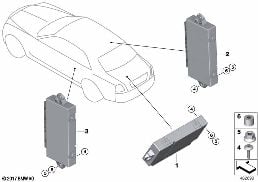 Boîtier électronique Coach Door diagram for BMW Rolls-Royce Cullinan RR31 Cullinan