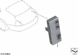 Boîtier électroniq module fonction hayon diagram for BMW Rolls-Royce Cullinan RR31 Cullinan