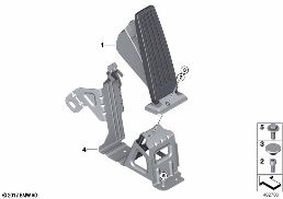Cde d'accélérateur/module pédale d'accél diagram for BMW Rolls-Royce Phantom RR11 Phantom