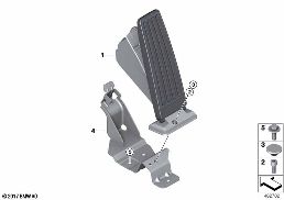 Cde d'accélérateur/module pédale d'accél diagram for BMW Rolls-Royce Phantom RR11 Phantom