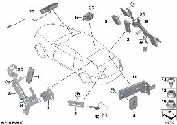 Pièces détachées systèmes d'antenne diagram for BMW Rolls-Royce Phantom RR11 Phantom