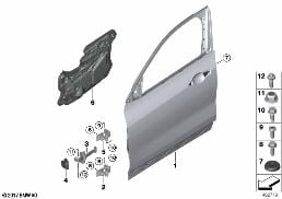 F ドア､ヒンジ/ドア ブレーキ diagram for BMW X2 F39 20iX