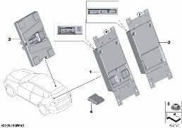 Telematik İletişim Kutusu diagram for BMW X3 F25 35iX