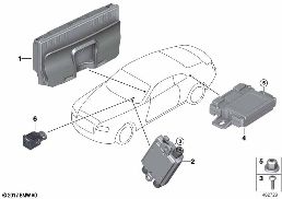 SEPARATE COMPONENTS TELEPHONY WCA/NFC diagram for BMW Rolls-Royce Ghost RR21 Ghost