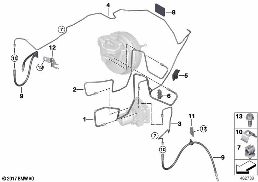 BRAKE PIPE, FRONT diagram for BMW X3 G01 20dX