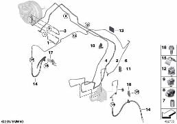 BRAKE PIPE, FRONT diagram for BMW X3 G01 30iX
