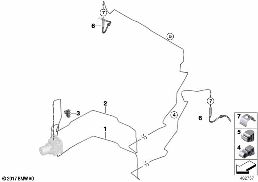 BRAKE PIPE REAR diagram for BMW X3 G01 30iX